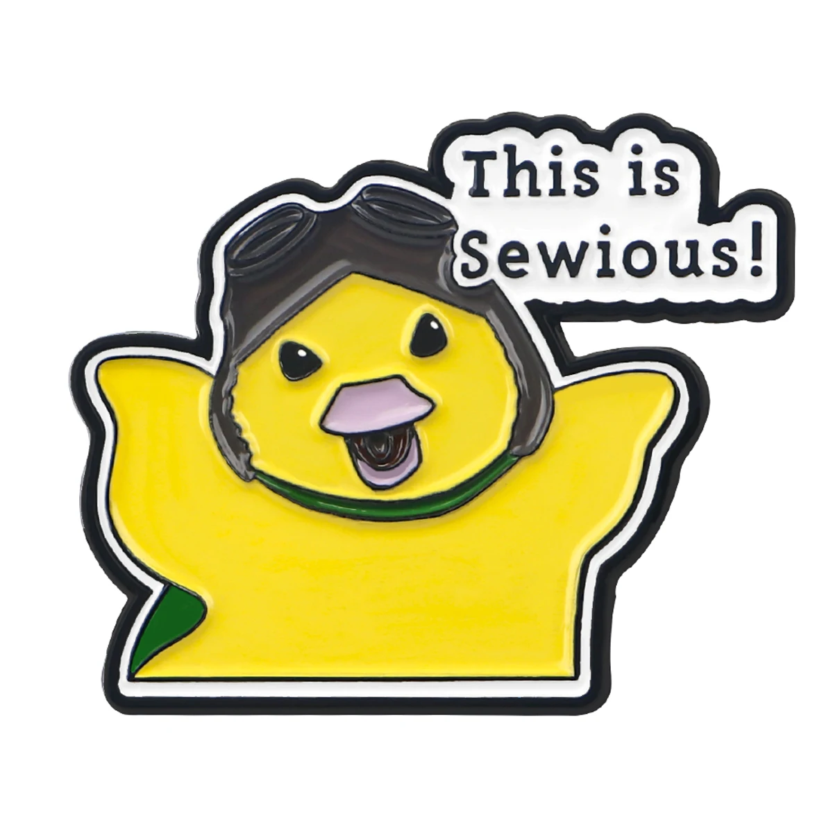 Funny Yellow Duck Enamel Pin Quote Badges on Backpack Brooches for Women Lapel Pins Animal Jewelry Cosplay Accessories Toys Gift