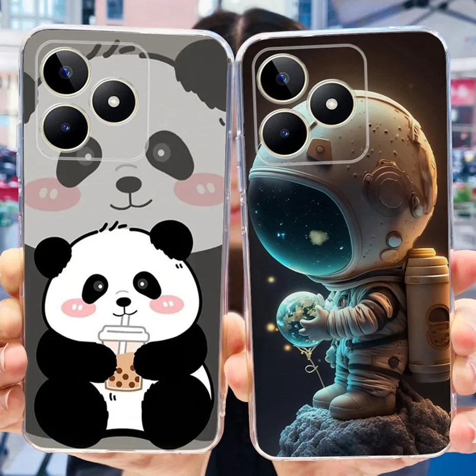 Lovely Printing Case For Realme Note 50 RMX3834 Soft Silicone TPU Back Cover For Realme Note50 Phone Cases