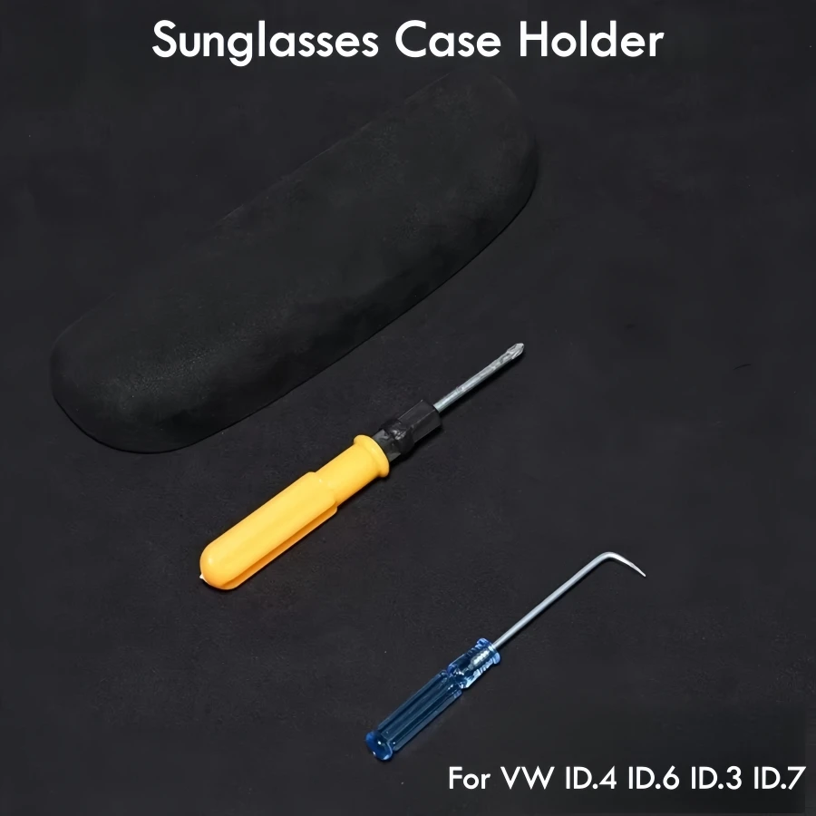 Für VW ID.4 ID.6 ID.3 ID.7 Alle Serien Alcantara Brillen Sonnenbrillenetui Halter Haltegriff ABS Aufbewahrungsbox Sparen Sie Platz Ungiftig