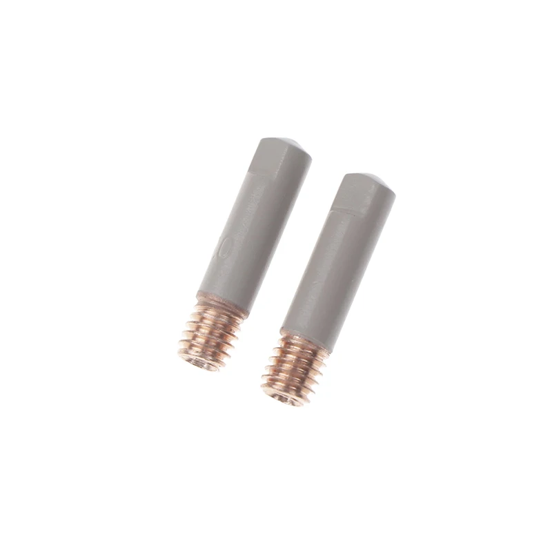 2 pz/set 15AK punte di contatto per saldatura nuovo rivestimento proteggere 25mm M6 punta dell'ugello del Gas 0.8mm-1mm MIG saldatura Torche parti dello strumento di saldatura