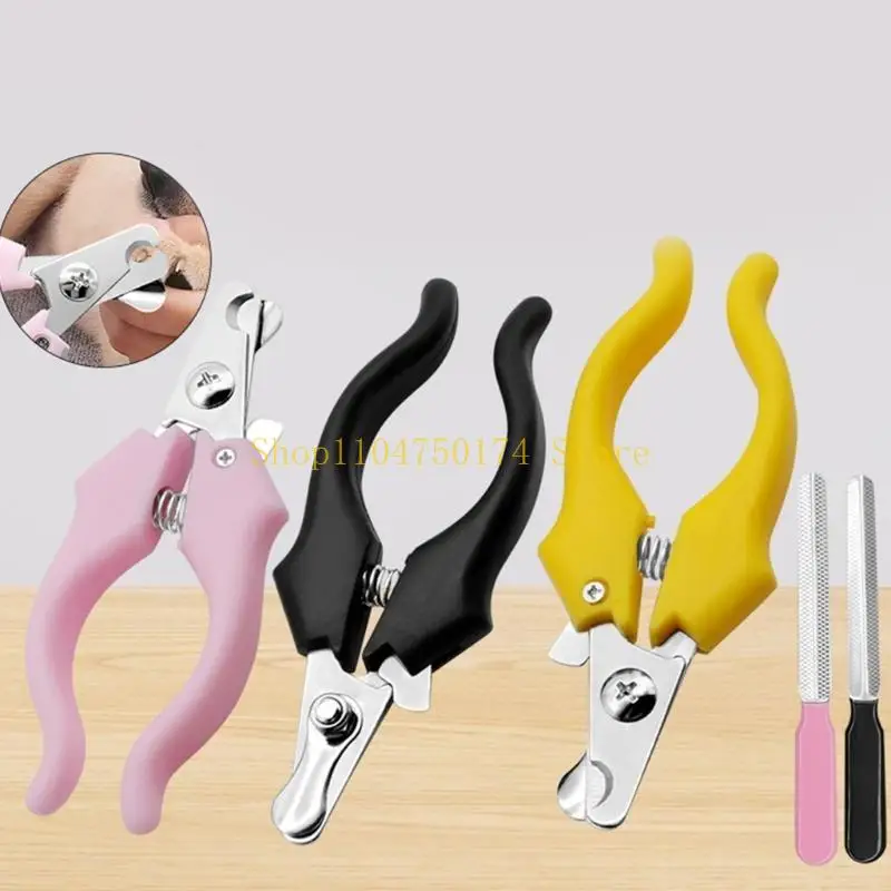 2 قطعة/المجموعة مقص أظافر الحيوانات الأليفة مع ملف الأظافر لمخالب الكلب التهيأ لوازم أعلى بيع