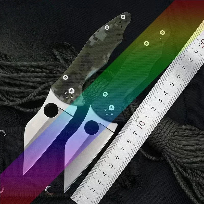 

G10 handle camouflage folding knife C85 folding knife outdoor camping portable knife