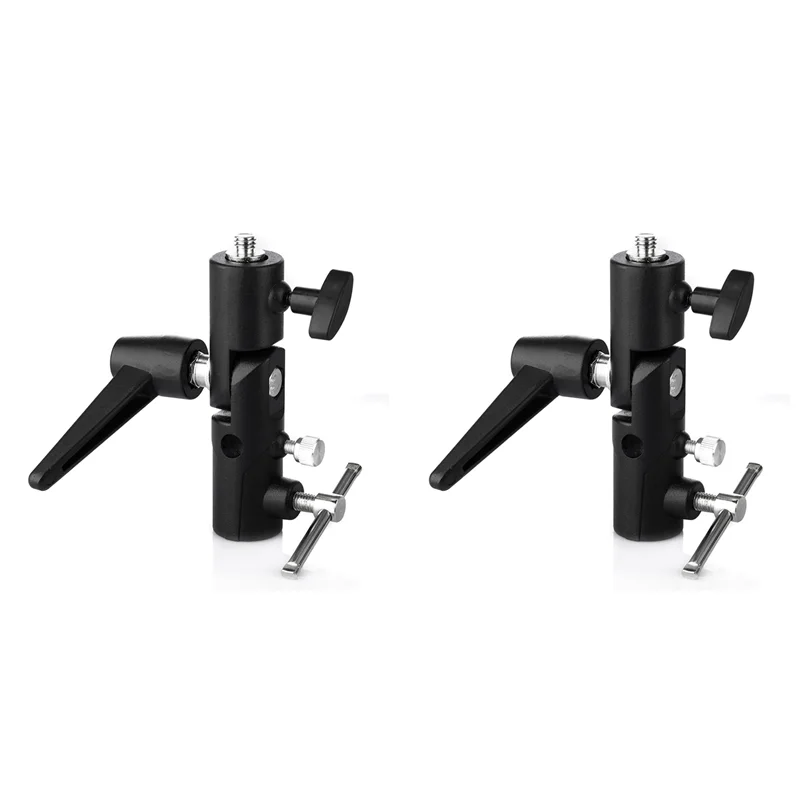 B24B 2X مظلة حامل دوار قوس 1/4 بوصة 3/8 بوصة للاستوديو صور Speedlight ضوء حامل ملحقات استوديو الصور