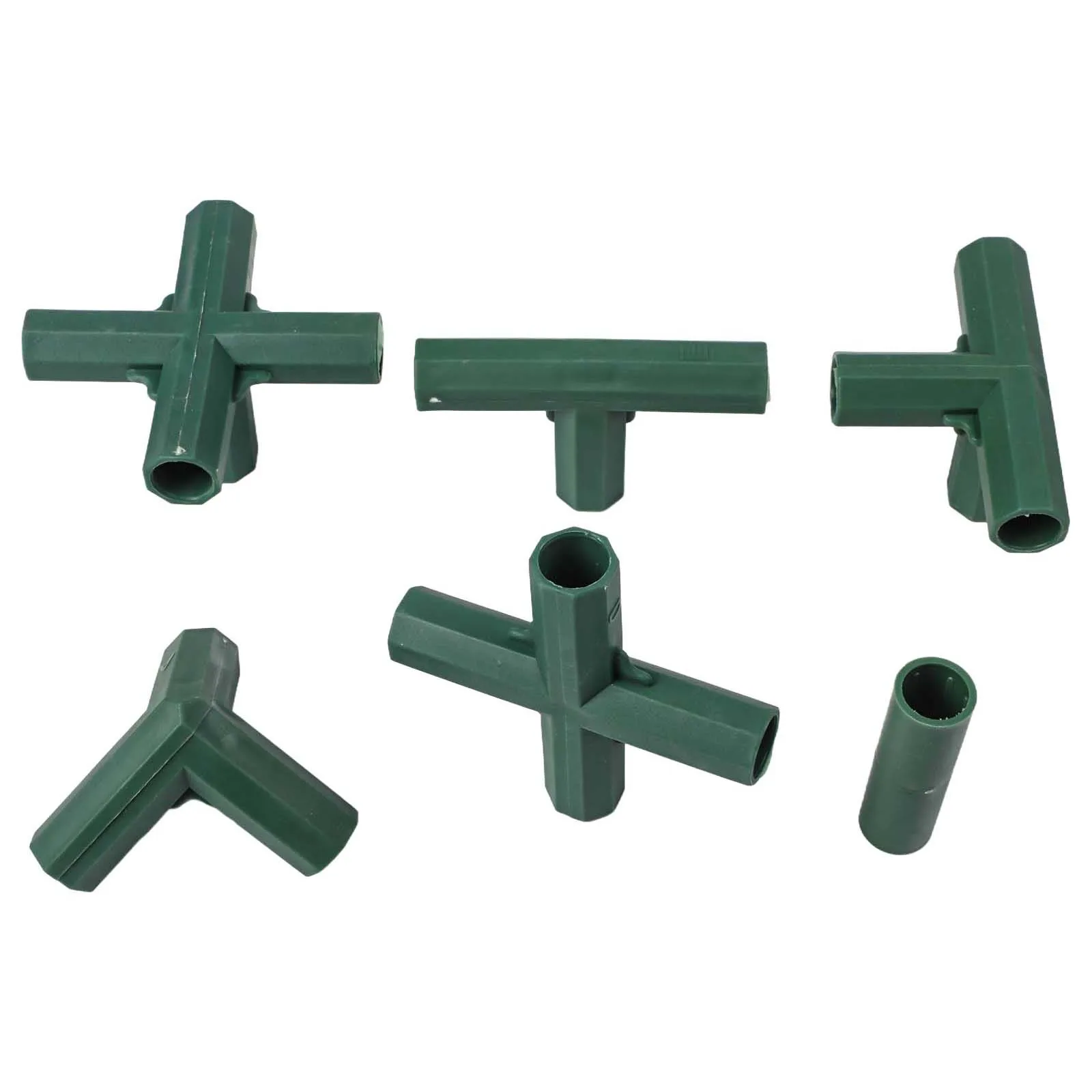 

20PCS Connectors For Greenhouse Frame Corner Flower Stands Furniture Frames Shelving Units Right-angled 3-way 4-way And 5-way