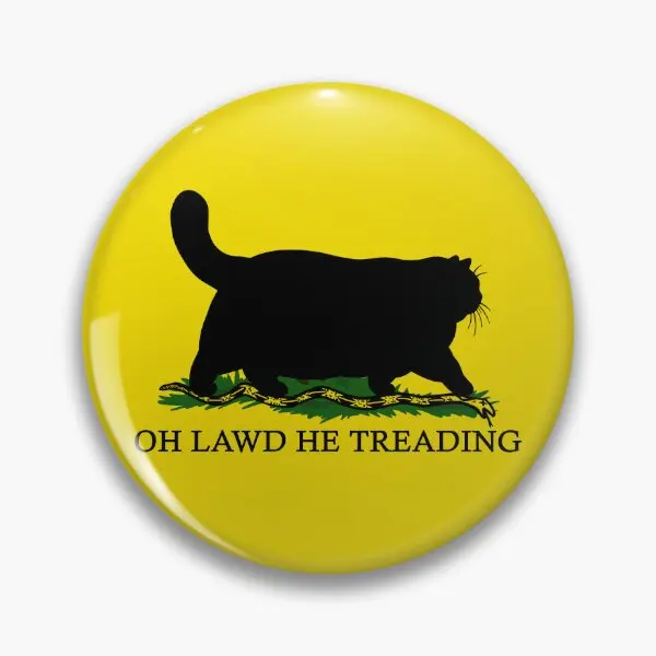 Oh Lawd He Treading  Soft Button Pin Decor Cute Hat Badge Brooch Funny Cartoon Lapel Pin Gift Jewelry Metal Collar Lover Clothes