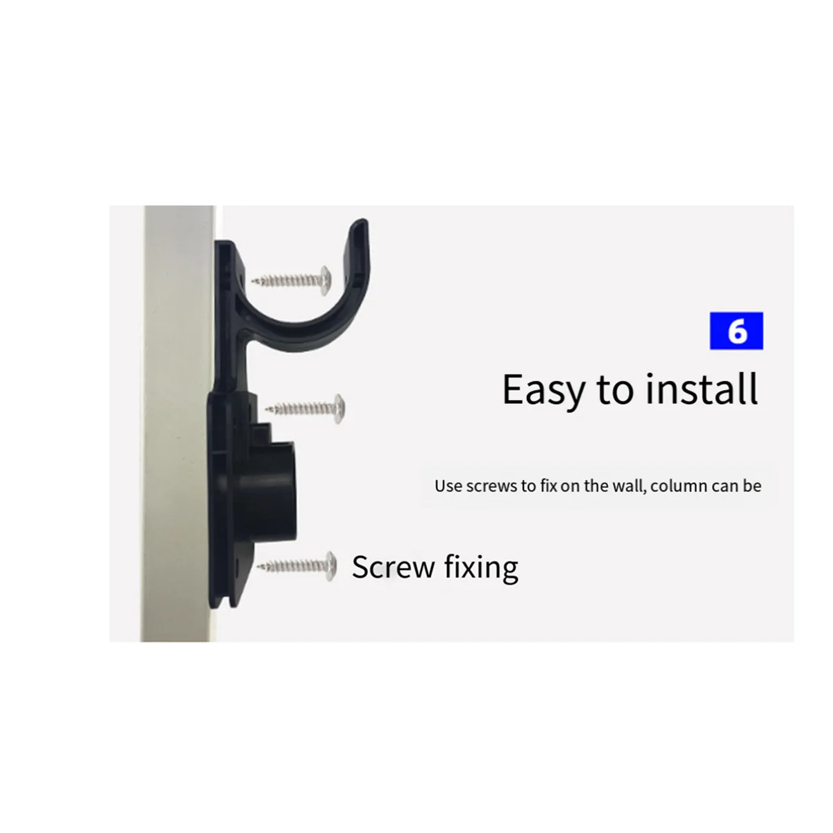 

One Piece Wall EV Charger Cable Holder Head Socket for EV Charger Type1 Connector US Standard