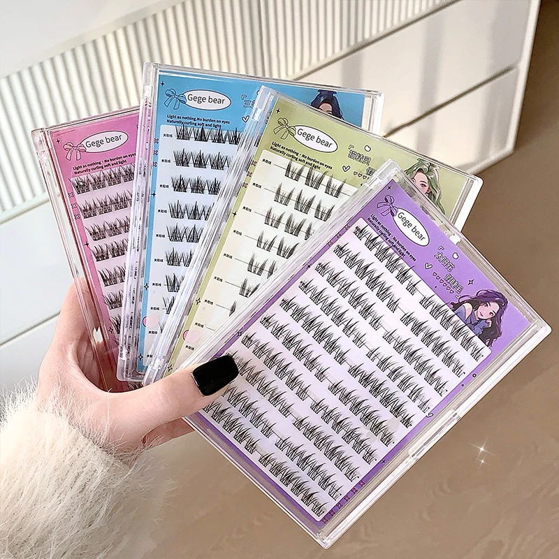 No- Glue False Eyelashes easy 3-Step Application Natural Glue-free False Eyelashes DIY Lashes Easy for beginners to control