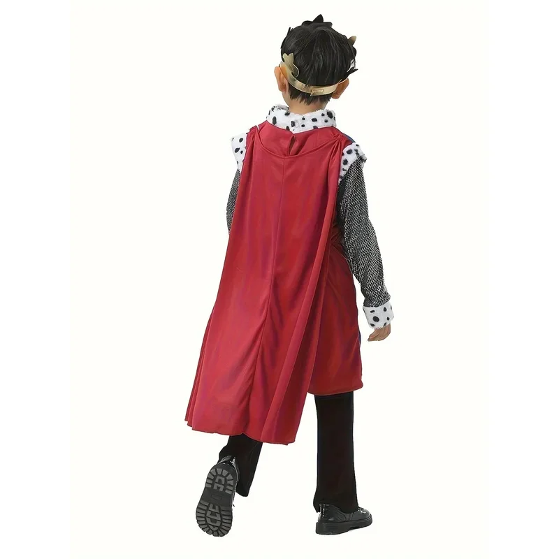 EE01 Boys The Medieval King Arthur Cosplay Kids Halloween Carnival Theme Party Fantasy Costume&0Ww