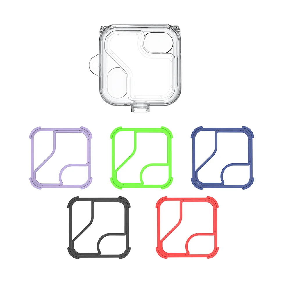 

Protective Cover with 5 Pairs Silicone Ring Earphone Headphones Cover Hollow Waterproof Lanyard and Metal Hook for Nothing Ear 2