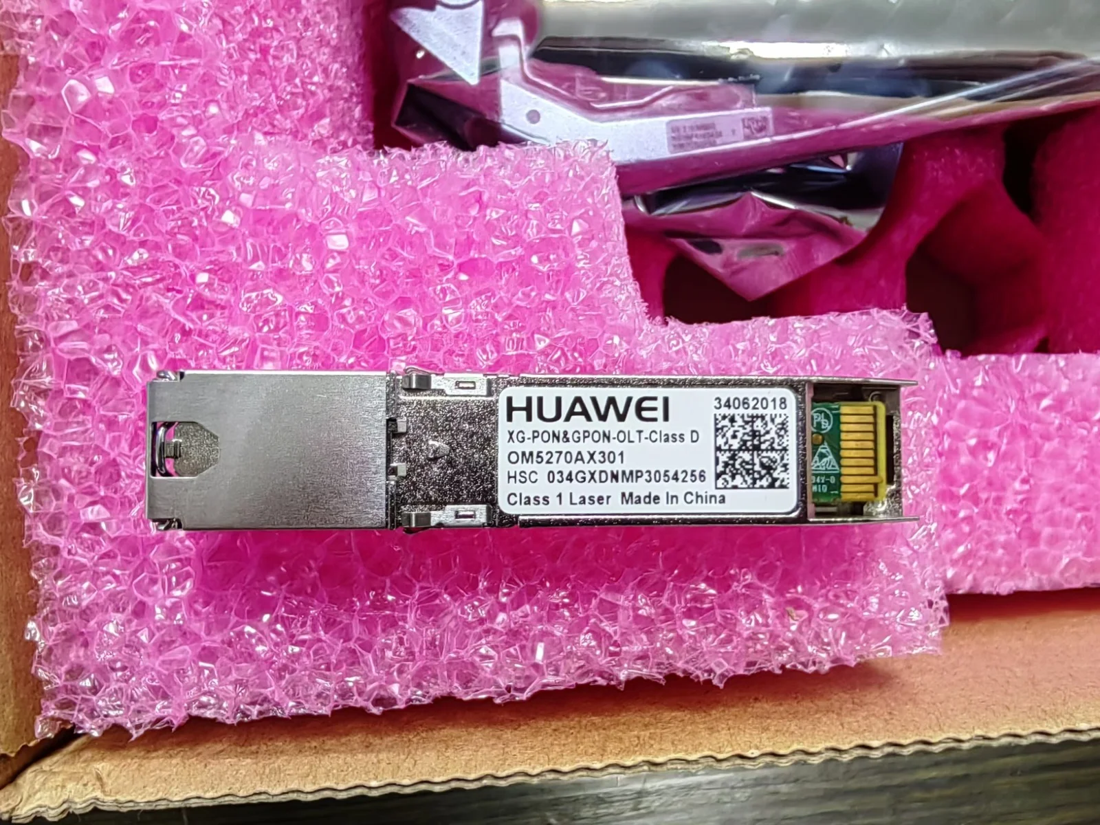 مراجعة وتحليل لوحدة SFP من نوع CGHD لجهاز OLT Huawei