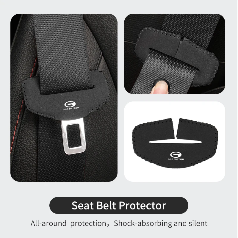 Car Seat Belt Adjustable Buckle Protector Cover Accessories For GAC MOTOR GS3 GS4 GS5 GS8 GA4 GA6 GA8 EMPOW Trumpchi Aion