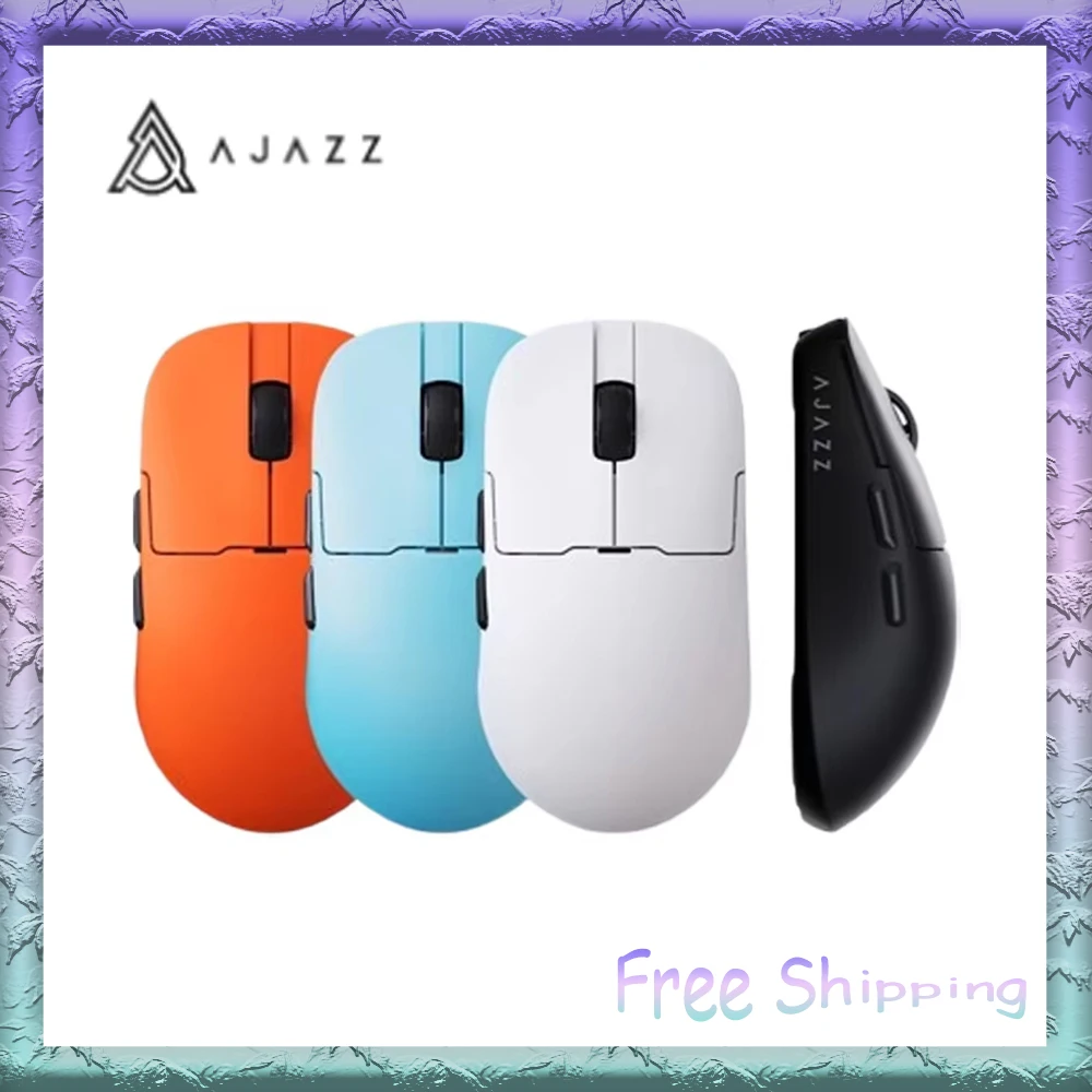 

Игровая мышь Ajazz 159pro, трехрежимная, долговечная, 8k, беспроводная, Paw3395, Bluetooth-мыши, аксессуары для киберспорта, подарки для ПК, геймеров