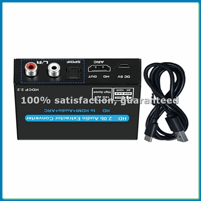 

4K 60Hz HDMI2.0 Audio Extractor Support 5.1Ch HDMI2.0 HD-MI to HDMIAudio ARC Switch with Audio Toslink Stereo for TV-A31R