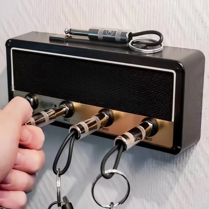 4/8 Uds. Colgador de llaves con enchufe de guitarra de pared, soporte para llavero Vintage, colgador de llavero, ganchos para artículos diversos funcionales, accesorios de decoración para el hogar