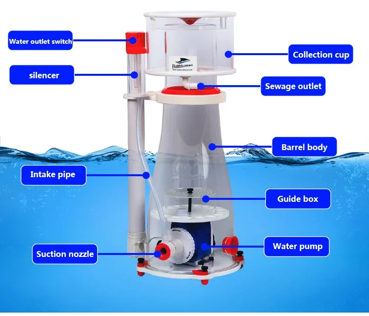 BUBBLE MAGUS CURVE5 Built-in Protein Skimmer Marine Tank Filter suitable for 300-500L Aquarium