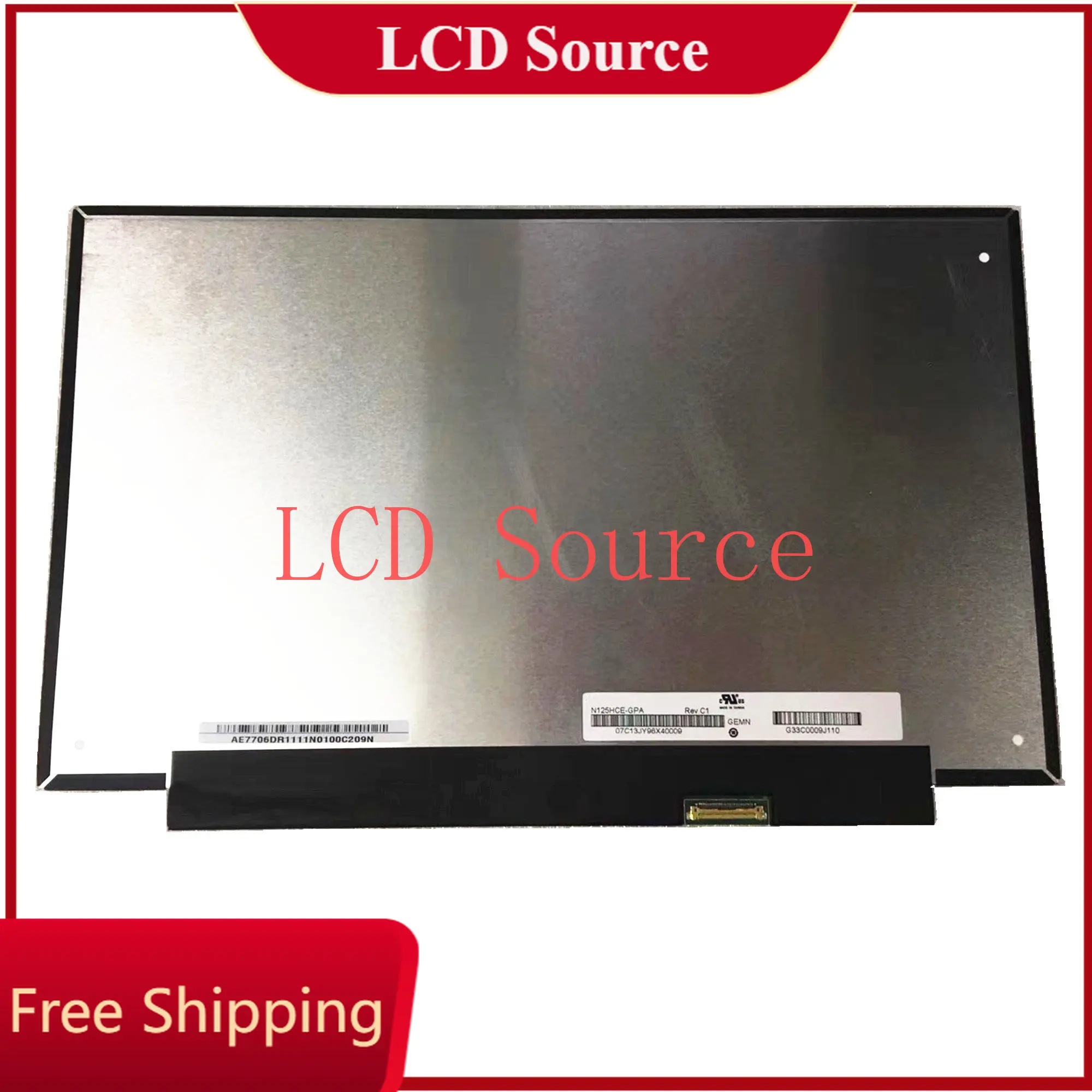 N125HCE-GPA IPS 1920 × 1080p FHD 30pin NICHT-TOUCH 60Hz 12.5 ''Laptop LED Display Screen Panel