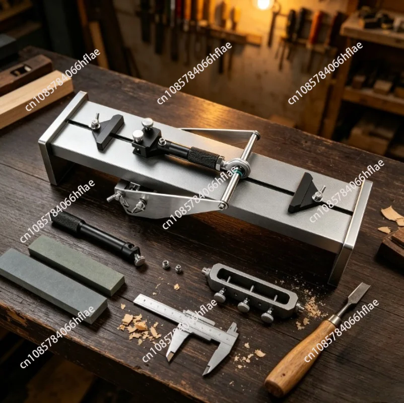 Fixed Angle Knife Sharpening Frame, Professional Sharpening Tool for Scissors, Planer Blades and Chisels