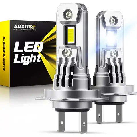 AUXITO Canbus H7 LED 트루보 헤드라이트 전구, 현대 i20 i30 i40 투싼 2016 코나 산타페 ix35 악센트용, 20000LM, 100W, 12V, 2 개