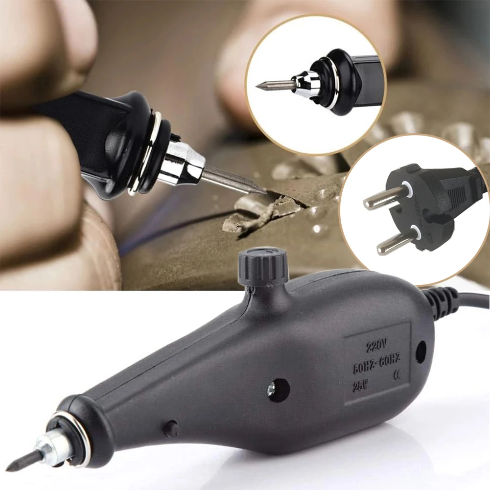 EU 220V Electric Engraving Pen, Maximum Power 40W, Suitable For Plotters, Wood, Small Metals, Deep Woodworking Engraving Tools