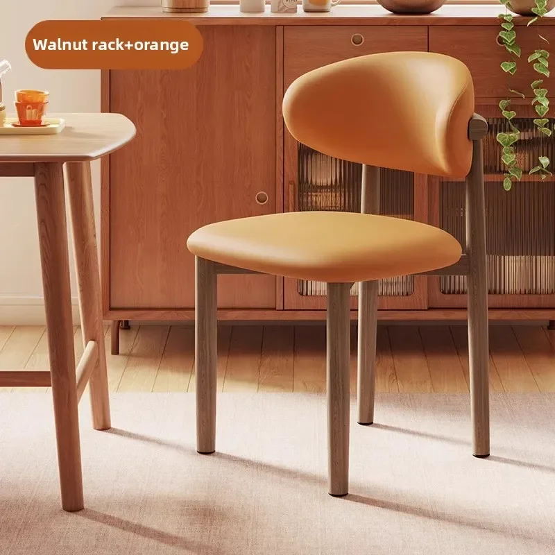 Stable Household dining chair Backrest chair Wrought iron dining table chair Leisure chair