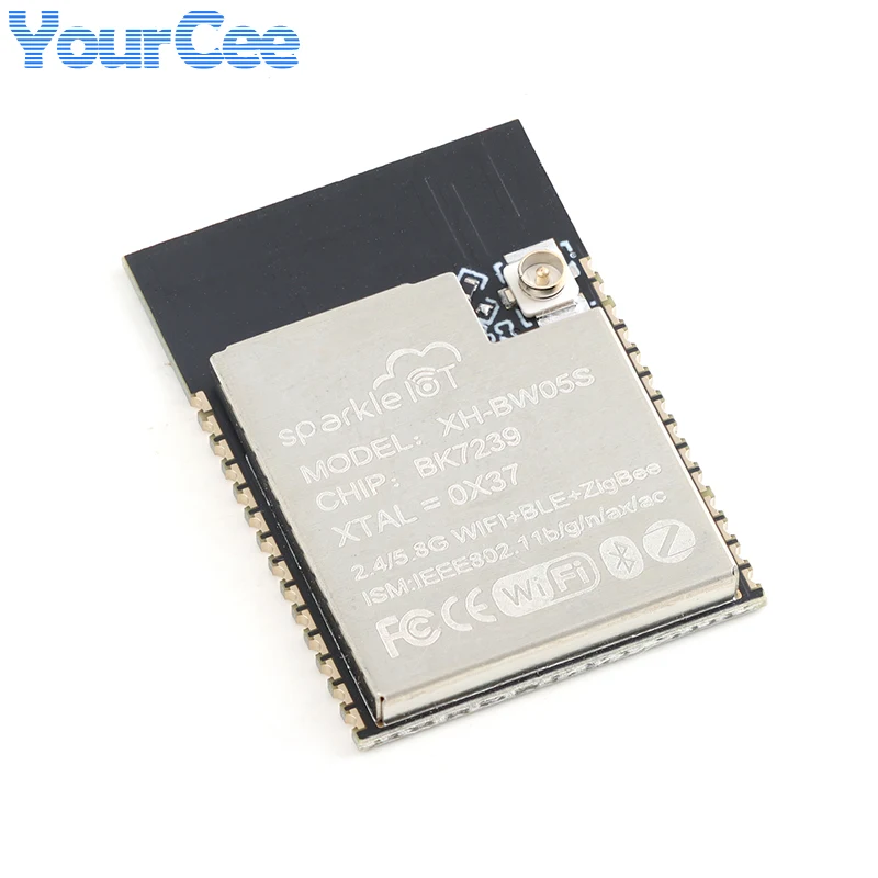 10PCS/1PC XH-BW07S XH-BW05S Dual-band WiFi 2.4G/5.8G+BLE+Zigbee Wireless Module BK7239 ESP32-C5 AT Firmware for Arduino