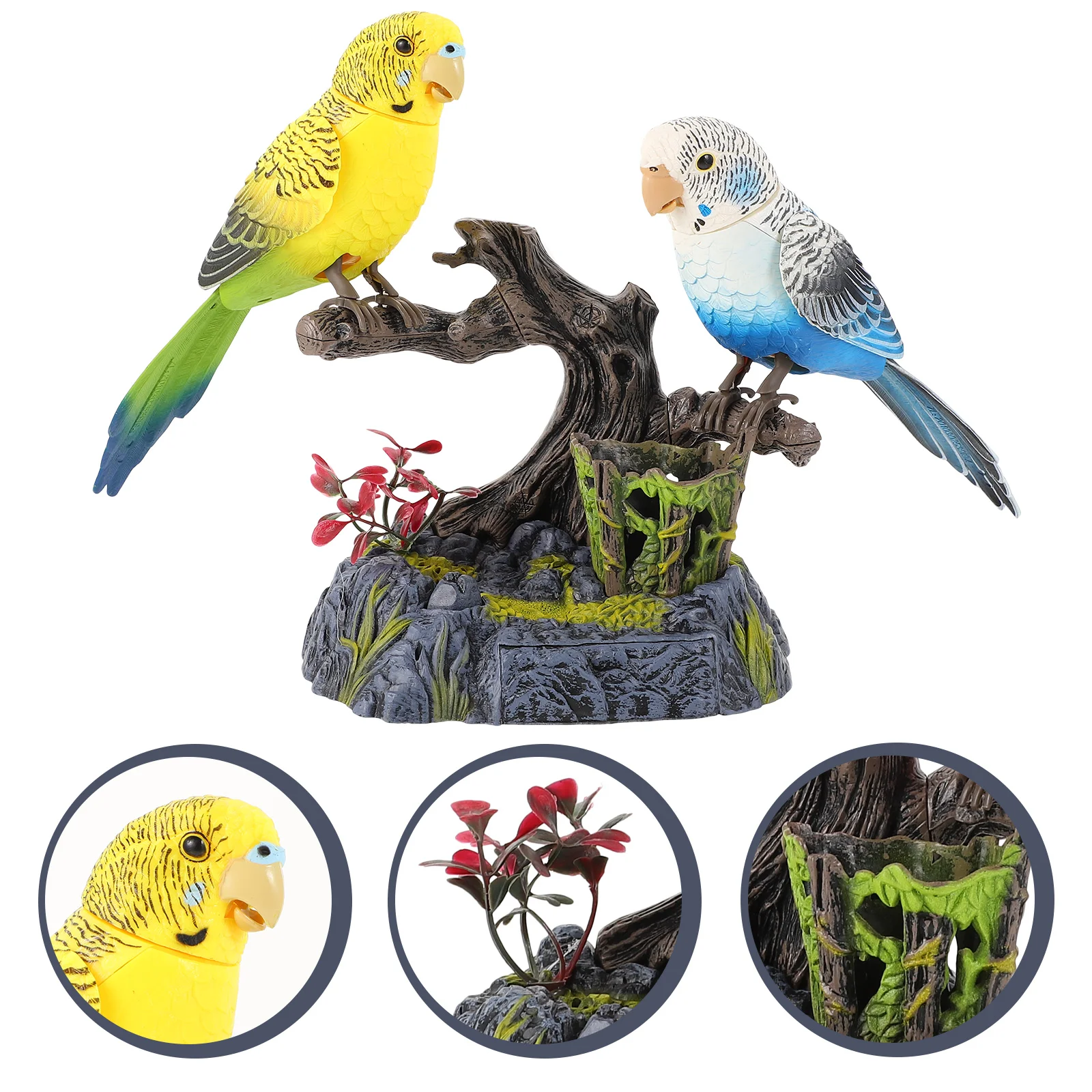 Voice Control Puzzle Parrot Toy, Brinquedos Pássaro Pequeno para Crianças, Abs Gravando Aves