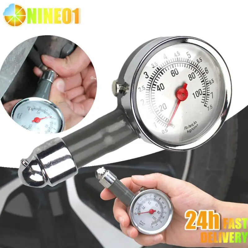 1pc Car Tire Pressure Gauge Tyre Deflation Pointer Auto Tire Inflation Pressure Gauge Measurement High Precision Meter Detector