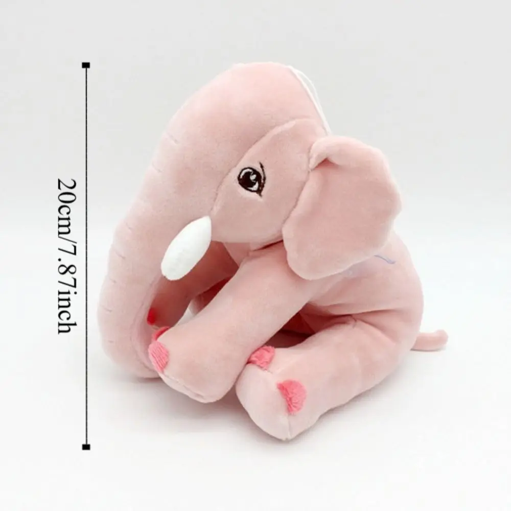 Stuffed Animals Elephant Throw Pillow Sofa Decorative Stuffed Elephant Back Cushion Sleeping Doll Elephant Doll Baby Infants