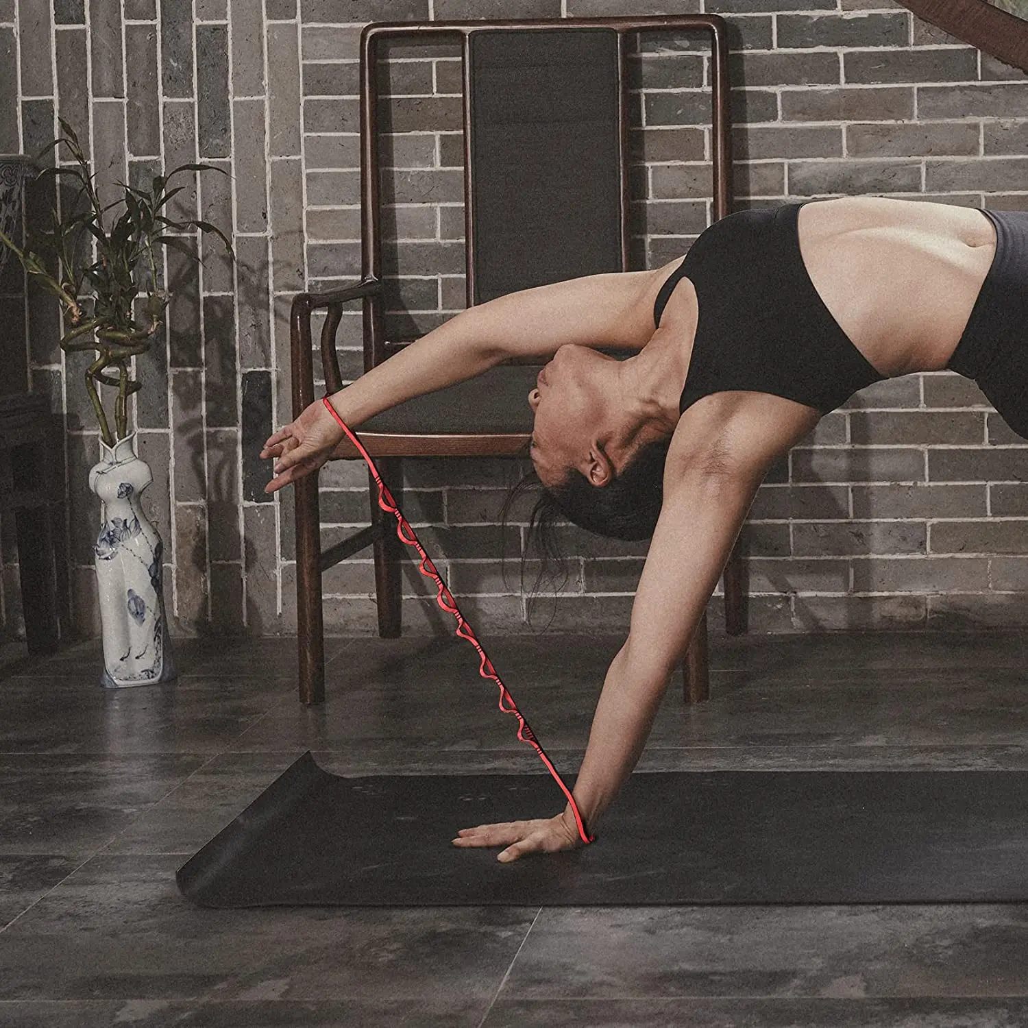 Cuerda colgante para escalada, crisantemo, cinturón elástico para Yoga, correa extensora, cuerda para hamaca aérea para Yoga, columpio