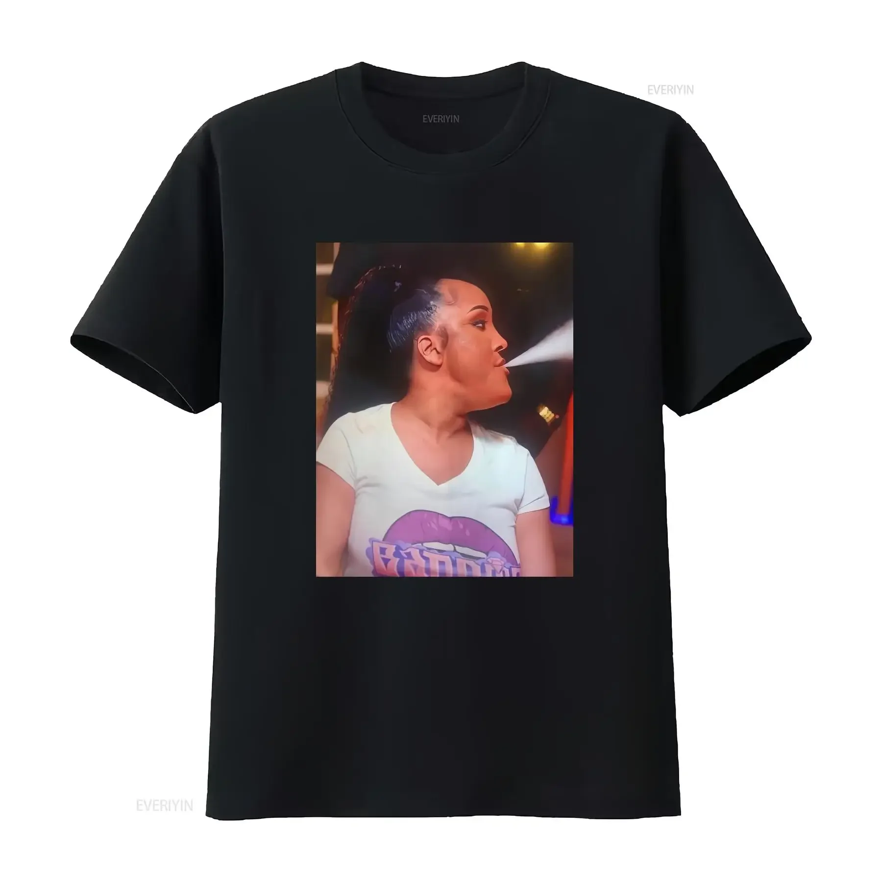Natalie Nunn Smoke T Shirt Zeus Baddies on East S vintage Washed Soft Stretched Slightly graphic Breathable Comfortable