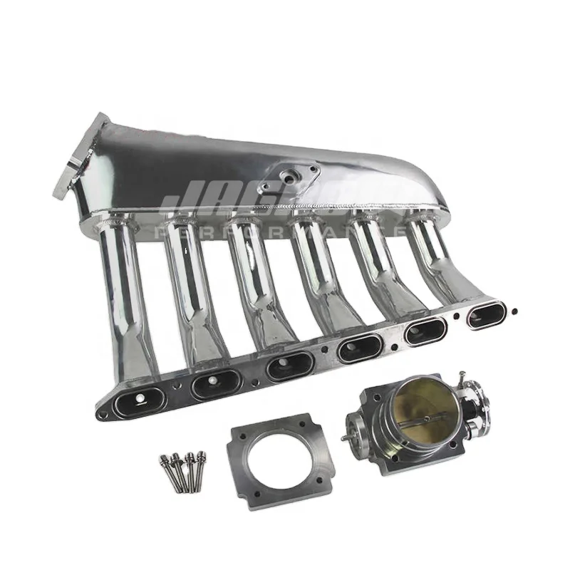 

Silver Intake Manifold Fuel Rail Kit Throttle Body Fits for E36 E46 325i 328i 323i