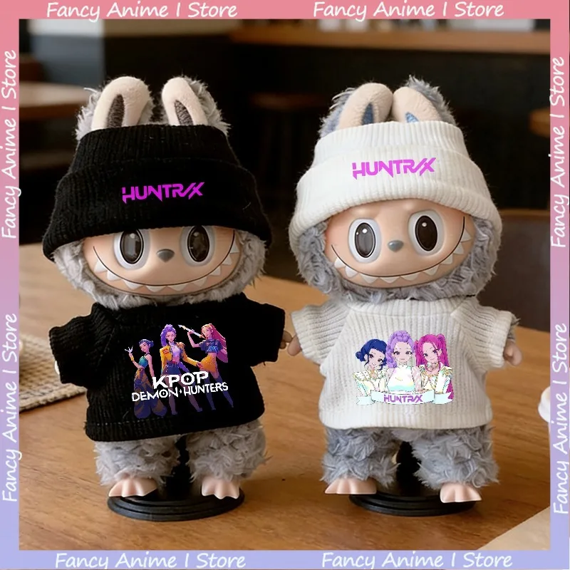 K-Pop Demon Hunters Plush Dolls Outfits Clothes for 15/17cm Labubu Fashion Mini Dolls Sports Sweater Clothes Dolls Accessories