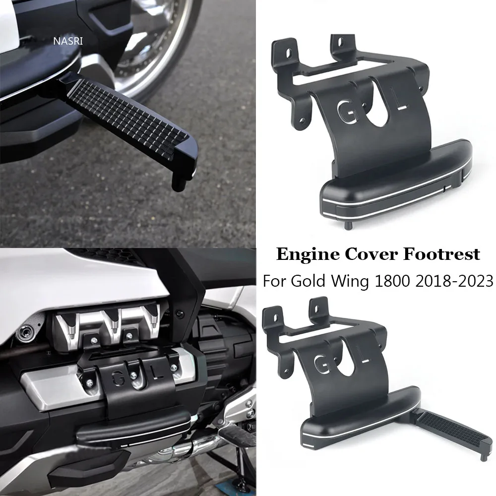 2018-2023 Motorcycle Accessories Foot Pedal Pegs Foldable Engine Protection Cover Footrest Adjustable For Honda Gold Wing1800