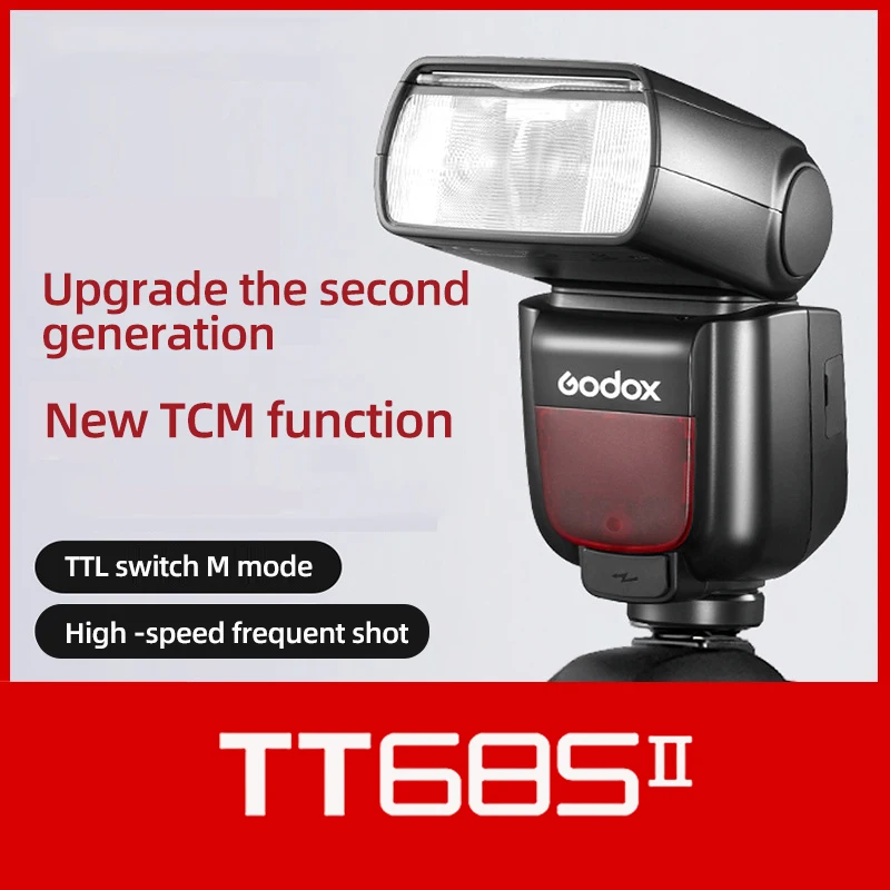 

Godox TT685II Flash Camera Speedlite TT685C TTL HSS Built-in 2.4G Wireless X System For Canon Nikon Sony Fuji Olympus Top Light