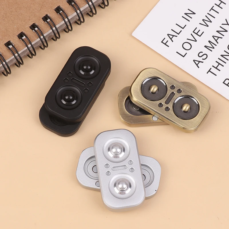 Owl Push Slider Fidget Slider Toy Adult Metal Fidget Toy Finger Push Spin Coins Toys