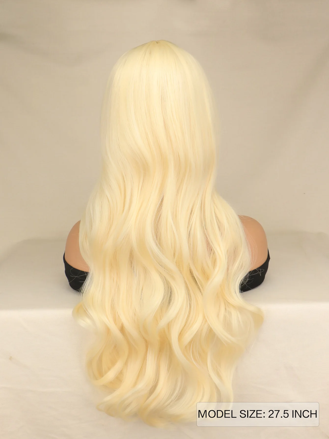 Barbie-Perruques blondes pour femmes et filles, cheveux longs bouclés, ondulés, blond clair, partie centrale, fibre synthétique, cosplay, degré de chaleur