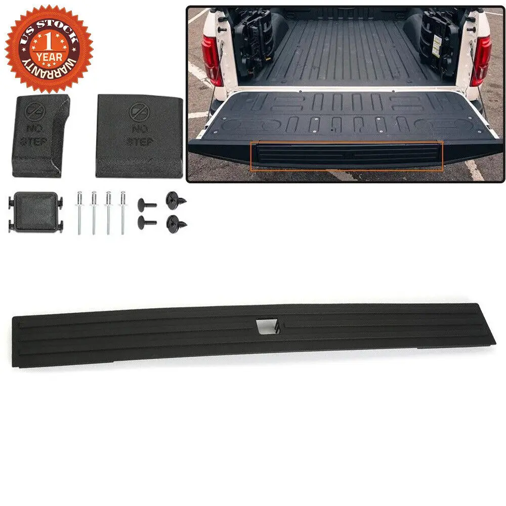 

Tailgate Flexible Flex Step Pad Molding Trim w/ button for 2015-2020 Ford F150