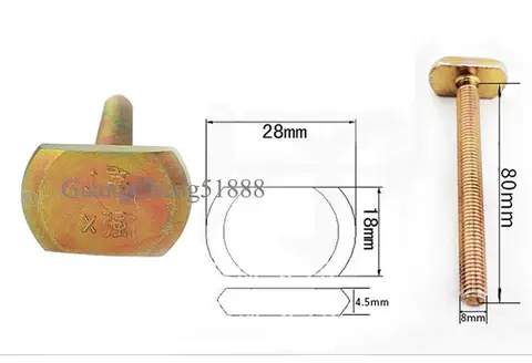5 पीस सीएनसी मिलिंग एनग्रेविंग मशीन प्रेसिंग प्लेट क्लैंप फिक्सचर टी-स्लॉट पार्ट्स बेस्ट सेलिंग 6 best sales मिलिंग क्लैंप सेट - №3