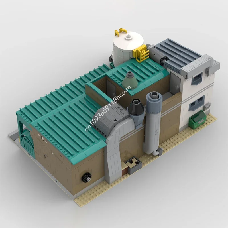 3934pcs MOC Breaking Bad Laundromat and Superlab Modular Buildings Building Blocks DIY Assemble creative idea Christmas toy Gift