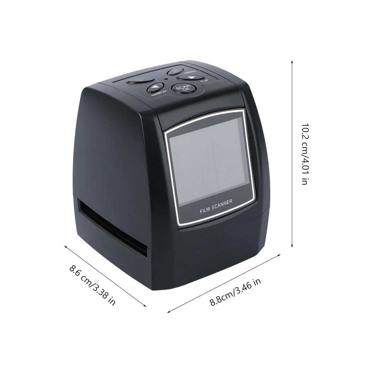 35 135 مللي متر ماسح ضوئي منزلق 5.0mp 3600 ديسيبل متوحد الخواص فيلم عالي الدقة محول رقمي لشرائح الإيجابية السلبية واجهة USB 2.0 #2