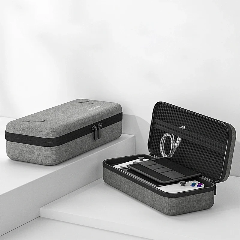 حافظة صلبة متينة من مادة EVA لوحدة التحكم المحمولة Asus ROG Ally - حقيبة تخزين واقية مع مقصورات داخلية لملحقات الألعاب