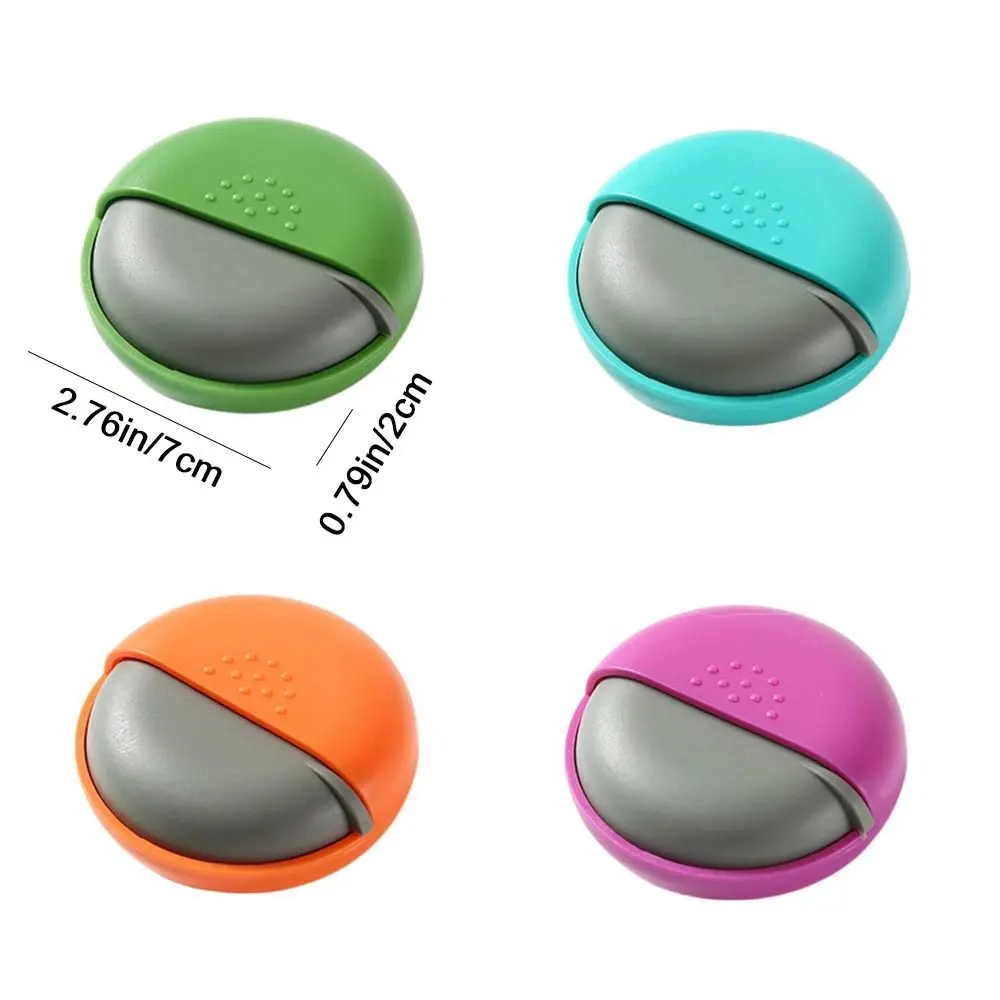 Creative Plastic Round Rotating Pill Box Mini Portable Single Pill Cases Sealed Pill Container Tablet