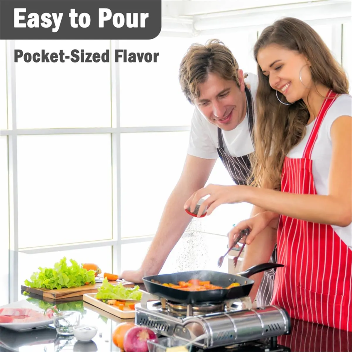 2026 New Tool Mini Salt and Pepper Shakers - 8pcs Moisture Proof Spice Dispensers for Travel & Camping