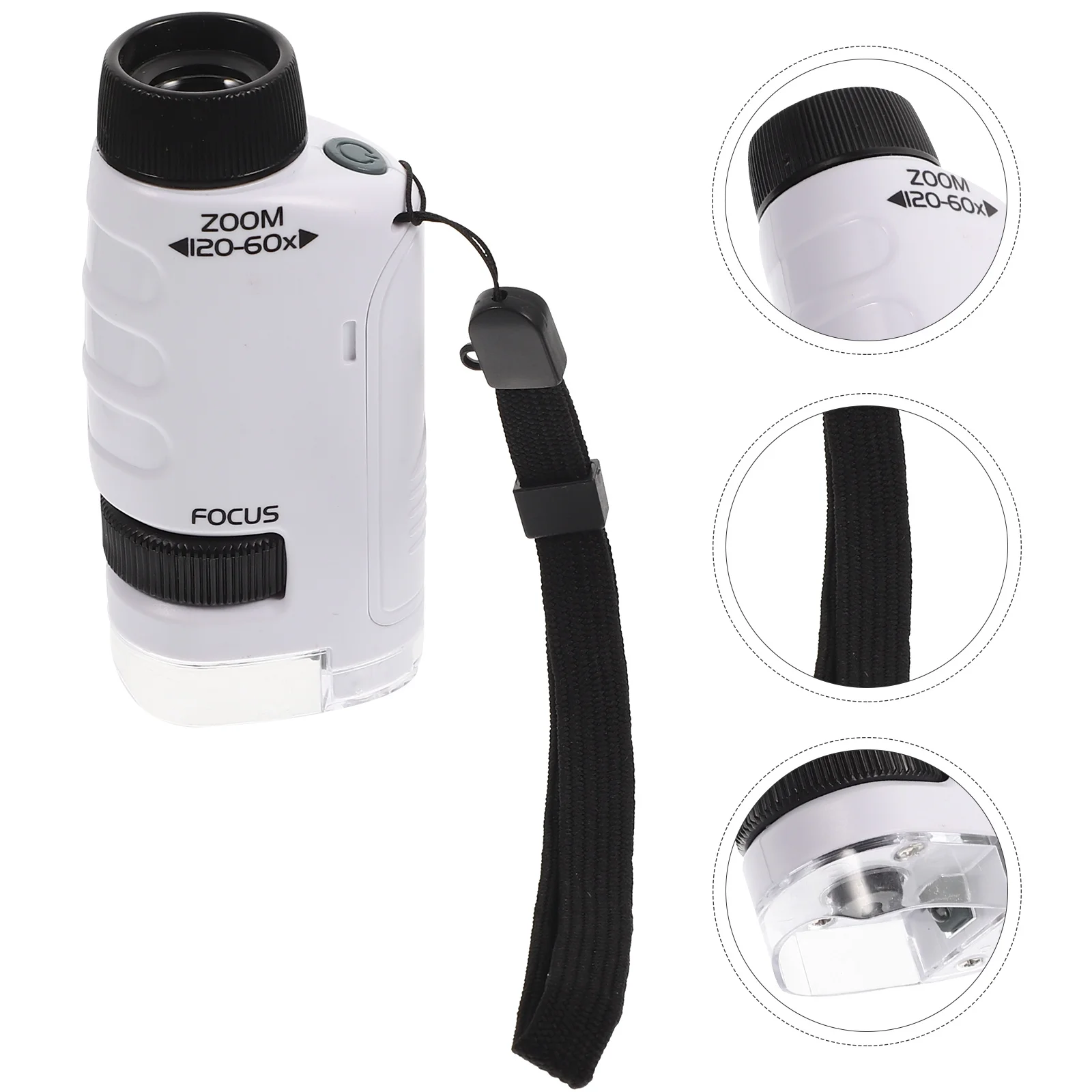 Microscópio monocular durável abs educacional observador biológico portátil escola laboratório ciência lupa para crianças