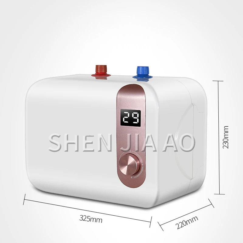 8L Small Storage Electric Water Heater Household Quick-Heating Type Water Heater Mechanical Digital Display Water Heater 220v