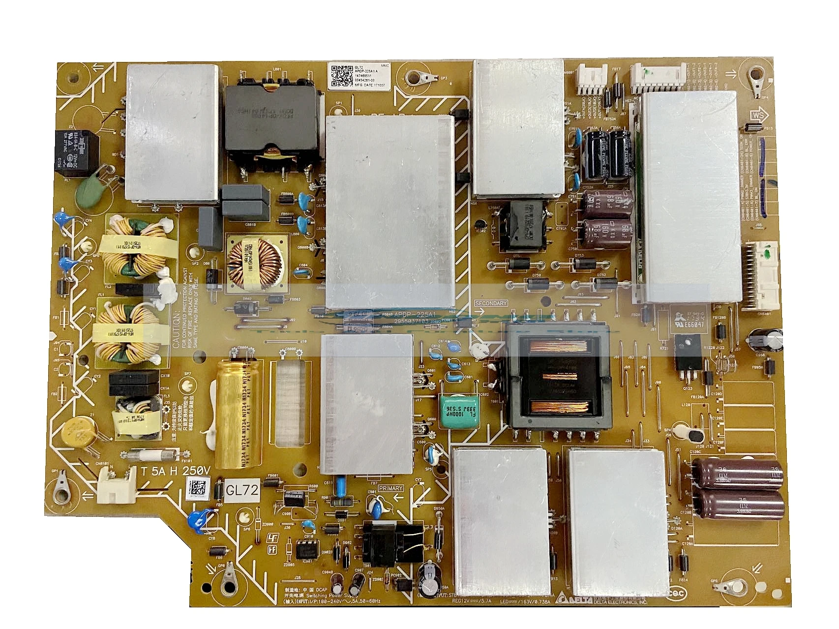 

KD-65X8500E/65X8566E LCD Power Board APDP-225A1 2955037103