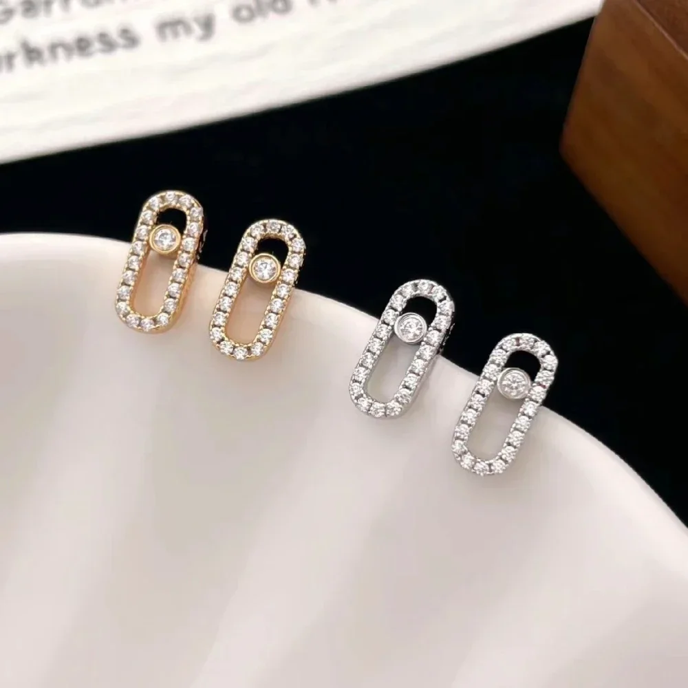 S925 gioielli di lusso Move Uno argento diamante Messik orecchino moda spedizione gratuita per le donne classico stile europeo e