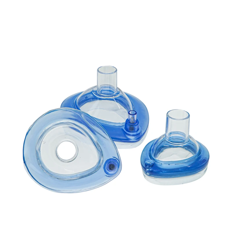 PVC Anesthesia Mask Ultra Soft Cushion Mask Anesthesia Mask With One-way Valve For Adult Child Infant Neonate 1PC/5PCS/6PCS/7PCS