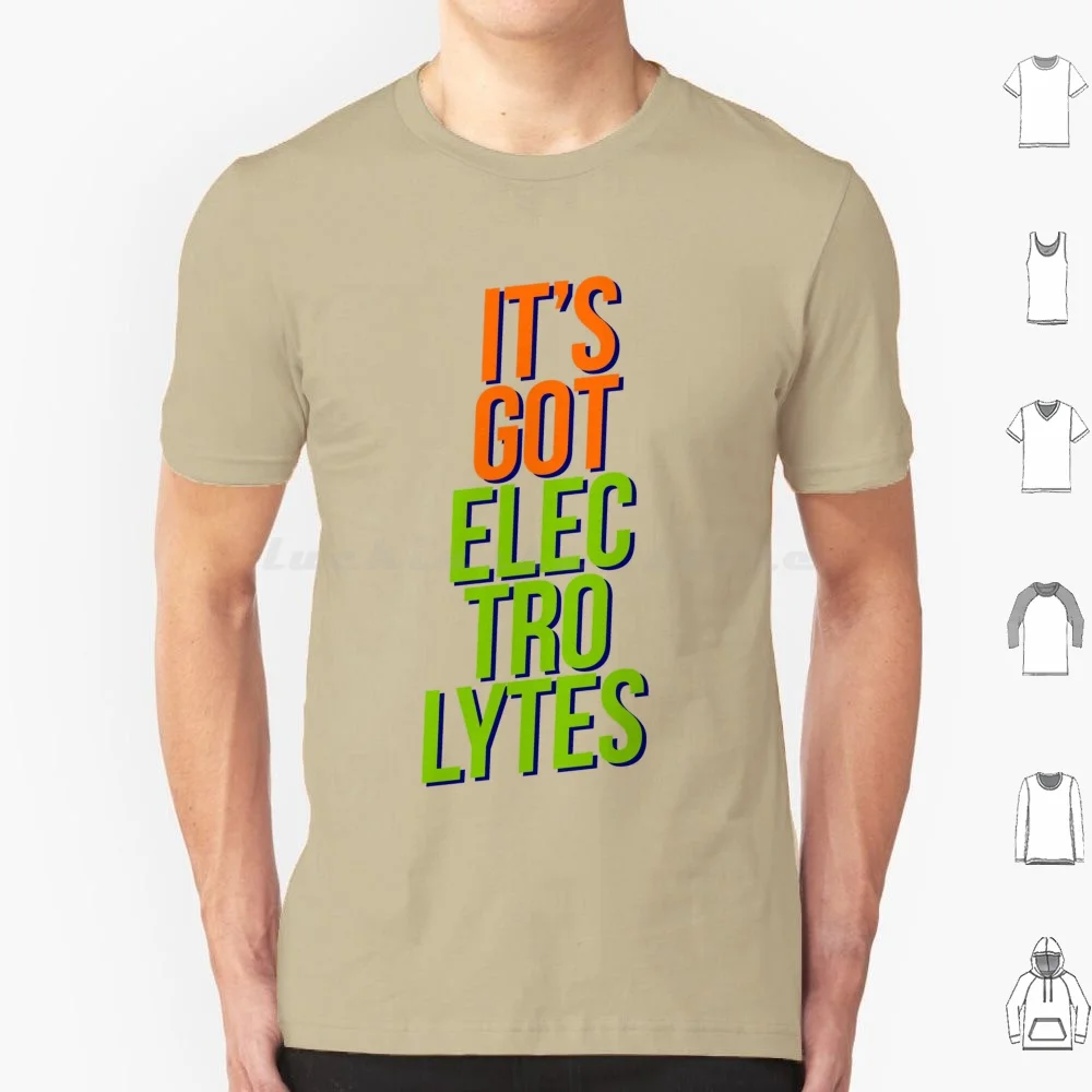 Its Got Electrolytes T Shirt 6Xl Cotton Cool Tee Brawndo Idiocracy Electrolytes