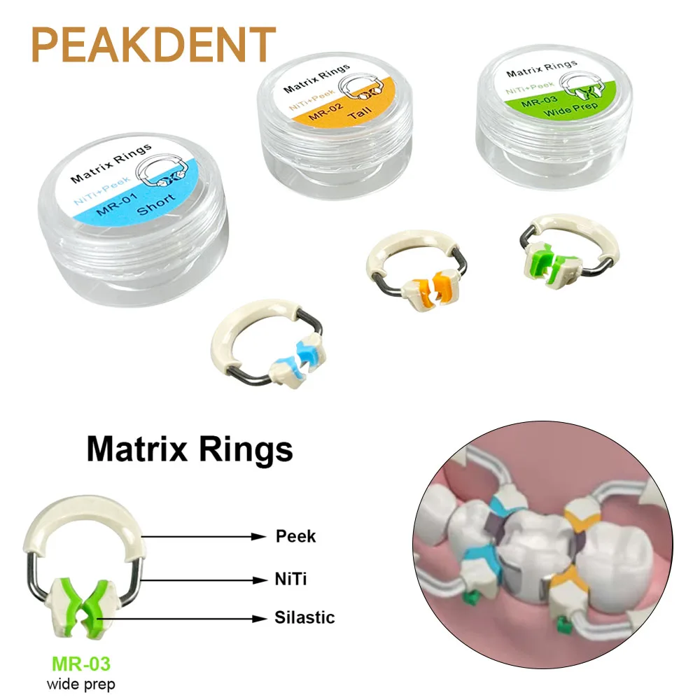 

Dental sectional matrix system spring clamp ring universal narrow nickel-titanium clamp ring suitable for children dental tool